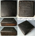 Antique c. 1830 French Dental Hygiene Care or Dentist Tools in Original Travel Case, Necessaire #2, Carved Handle, Toothpick