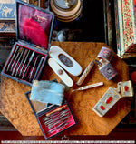 Antique c. 1830 French Dental Hygiene Care or Dentist Tools in Original Travel Case, Necessaire #2, Carved Handle, Toothpick