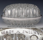 Elegant Vintage French Sterling Silver & Blown Glass 8" Flower Frog, Vase, Centerpiece