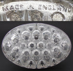 Elegant Vintage French Sterling Silver & Blown Glass 8" Flower Frog, Vase, Centerpiece