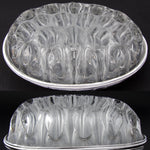 Elegant Vintage French Sterling Silver & Blown Glass 8" Flower Frog, Vase, Centerpiece