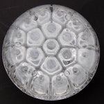 Elegant Vintage French Sterling Silver & Blown Glass 4.5" Flower Frog, Vase, Centerpiece