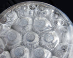 Elegant Vintage French Sterling Silver & Blown Glass 4.5" Flower Frog, Vase, Centerpiece