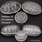 Elegant Vintage French Sterling Silver & Blown Glass 4.5" Flower Frog, Vase, Centerpiece