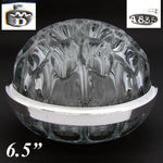 Elegant Vintage Belgian .835 Silver & French Blown Glass 6.5" Flower Frog, Vase, Centerpiece