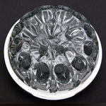 Elegant Vintage Belgian .835 Silver & French Blown Glass 6.5" Flower Frog, Vase, Centerpiece