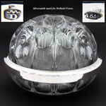 Elegant Vintage Belgian .835 Silver & French Blown Glass 6.5" Flower Frog, Vase, Centerpiece