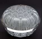 Elegant Vintage Belgian .835 Silver & French Blown Glass 6.5" Flower Frog, Vase, Centerpiece