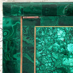 Vintage to Antique Russian Malachite 10.5" Desk or Jewelry Box in the Form of a Book with Brass Inlay
