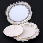 Ornate Antique Continental Powder Compact, Hallmarks & Original Mirror & Interior