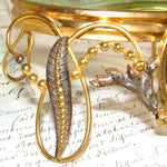 Antique French Napoleon III Display Stand or Plateau, Gilded with Thick Beveled Glass Surface