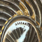 Antique French Napoleon III c.1880s Baccarat 8.5" Swirled & Intaglio Etched Glass Jewel Casket