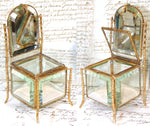 Antique French Napoleon III Pocket Watch or Pendant Display Casket, a Miniature Vitrine