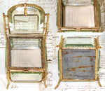 Antique French Napoleon III Pocket Watch or Pendant Display Casket, a Miniature Vitrine