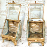 Antique French Napoleon III Pocket Watch Casket or Display, a Miniature Vitrine