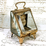 Antique French Napoleon III Pocket Watch Casket or Display, a Miniature Vitrine