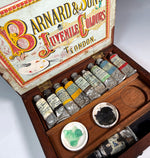 Fine Antique Barnard & Son's Watercolor Set in Box, 10 Original Paint Tubes, not Bricks, Ceramic Pots