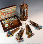 Fine Antique Barnard & Son's Watercolor Set in Box, 10 Original Paint Tubes, not Bricks, Ceramic Pots