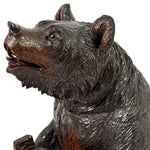 Rare Antique Swiss 12.5" Breinz Bear Smoker's Stand, Tobacco or Cigar Holder