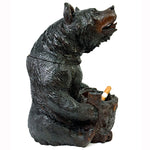 Rare Antique Swiss 12.5" Breinz Bear Smoker's Stand, Tobacco or Cigar Holder