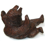 Antique PAIR of Large Black Forest Carved Bear or Cub Figures, 8.75"-10.5"