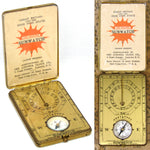 Antique Ansonia Clock Co. c. 1920-29 "Sunwatch" with Compass, Original Instructions