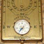 Antique Ansonia Clock Co. c. 1920-29 "Sunwatch" with Compass, Original Instructions
