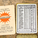 Antique Ansonia Clock Co. c. 1920-29 "Sunwatch" with Compass, Original Instructions