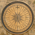 Antique Likely c. 1750-1850 Pocket Compass with Folding Sundial, Heavy Bronze or Brass