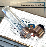 Rare Fine Antique French Perfume Flask, Bottle, Heavy 18k Gold Hinged Cap with Gem Cabochons