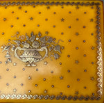 Antique 19th Century  French Star Pique Snuff or Patch Box, Boulle Bouquet Cartouche