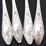 Gorgeous Antique French Silver Plate 18pc Shellfish or Oyster Fork Set w/ Box