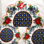 Antique Victorian to Edwardian Unused Needlepoint Beaded and Plush 21" Square Panel for Pillow or Stool