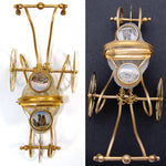 RARE 9" Palais Royal Carriage Box, Jewelry Casket, Grand Tour Eglomise, Opaline