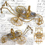 RARE 9" Palais Royal Carriage Box, Jewelry Casket, Grand Tour Eglomise, Opaline