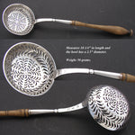 Antique French Sterling Silver 10.5" Condiments, Sugar Sifter or Muffineer,