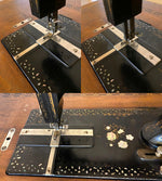 RARE c.1878 Mother of Pearl Inlaid Gritzner Treadle Sewing Machine, Complete in Elegant Cabinet