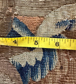 RARE Antique French Aubusson or Gobelin Wool Tapestry Panel with Angel, Putti for Pillow or Wall