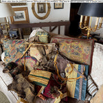 Fabulous Antique French 18th Century to Earliest 19th Century Needlepoint 25" x 17.5" Decorator Pillow