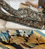 PAIR of 92" x 9.5" Antique 17th Century French or Flemish Verdure Tapestry Border Salvage Panels