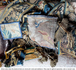 PAIR of 92" x 9.5" Antique 17th Century French or Flemish Verdure Tapestry Border Salvage Panels