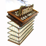 Antique 19th Century French Flutina, Accordion, Rosewood & Mother of Pearl Musical Instrument