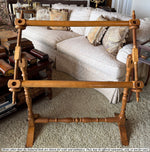 Superb Antique French Large 35" Floor Stand, Frame to do Embroidery, Needlework, Stretch Canvas