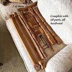 Superb Antique French Large 35" Floor Stand, Frame to do Embroidery, Needlework, Stretch Canvas