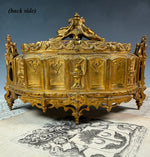 RARE Antique Napoleon III Era TAHAN PARIS gothic Jewelry Box, 10 Limoges Kiln-fired Enamel Plaques
