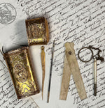 Antique French 18th Century Vest Pocket Necessaire, Etui with Sewing Tools and Writing Tools
