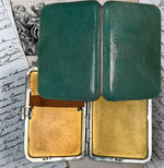 Super Fine Shagreen and .800 Silver Antique Cheroot Case, c. 1920 with Gold Vermeil Interior