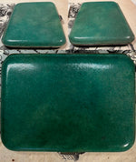 Super Fine Shagreen and .800 Silver Antique Cheroot Case, c. 1920 with Gold Vermeil Interior