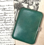 Super Fine Shagreen and .800 Silver Antique Cheroot Case, c. 1920 with Gold Vermeil Interior