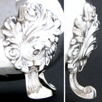 Antique French Sterling Silver 20oz Bachelor or Solitaire Size Tea or Coffee Pot, Ornate Foliate